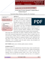 Process validation of solid dosage forms