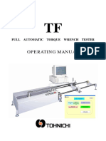 Operating Manual: Full Automatic Torque Wrench Tester