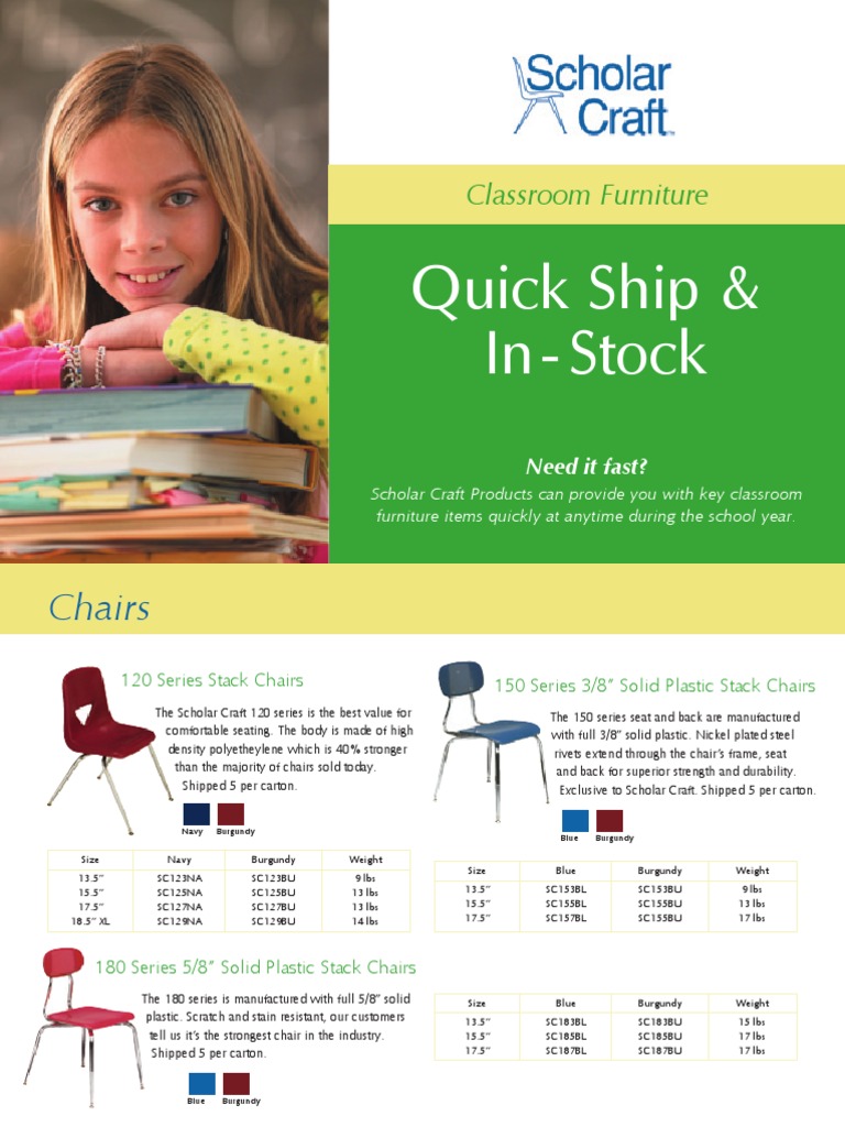 Scholar Craft Quick Ship Furniture PDF Chair Desk