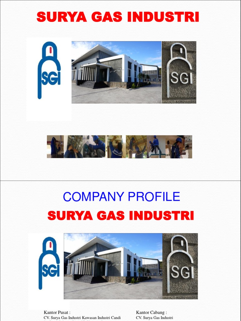 Company Profile of PT Surya Gas Industri A Leading Industrial and