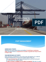Introduction To Port Management