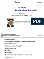 Vitamins Medical Biochemistry Approach: Lecturer: Chatchawin PETCHLERT, PH.D