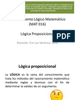 LÃ³gica Proposicional Ppt MAT 016