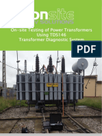 On-Site Testing of Power Transformers TDS 146 - 201602