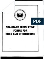 Senate Standard Legislative Forms