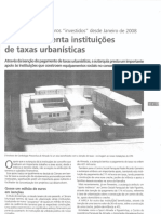 Autarquia Isenta Instituições de Taxas Urbanisticas - Desde Jan 2008