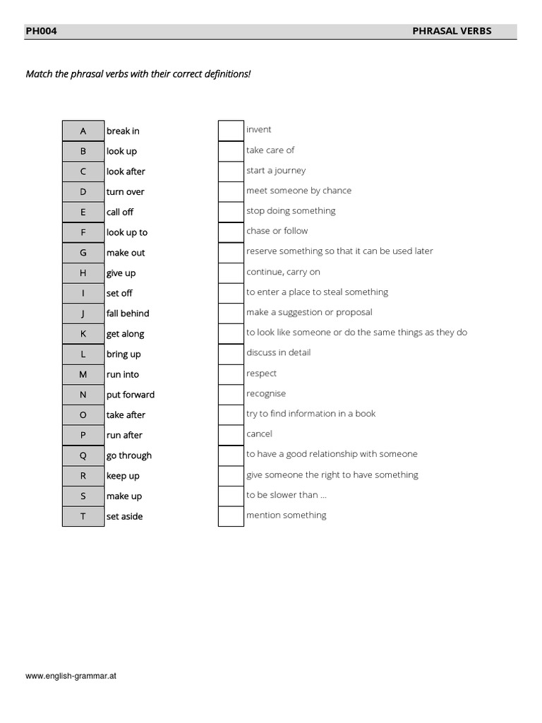 Ph004 Phrasal Verbs And Definitions Pdf