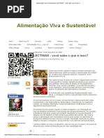 Alimentação Viva e Sustentável_ LECTINAS - Você Sabe o Que é Isso