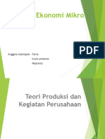 Teori Produksi Dan Kegiatan Perusahaan