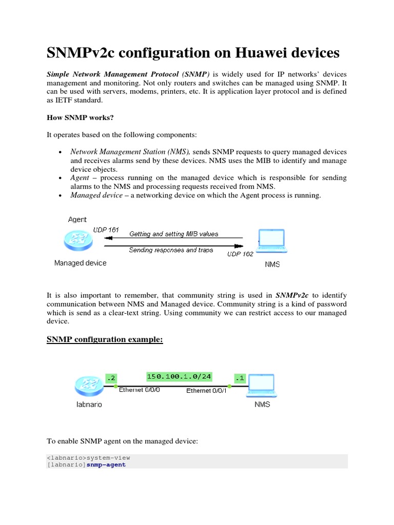 Activar SNMP PDF | PDF | Protocolos de internet | Arquitectura de ...