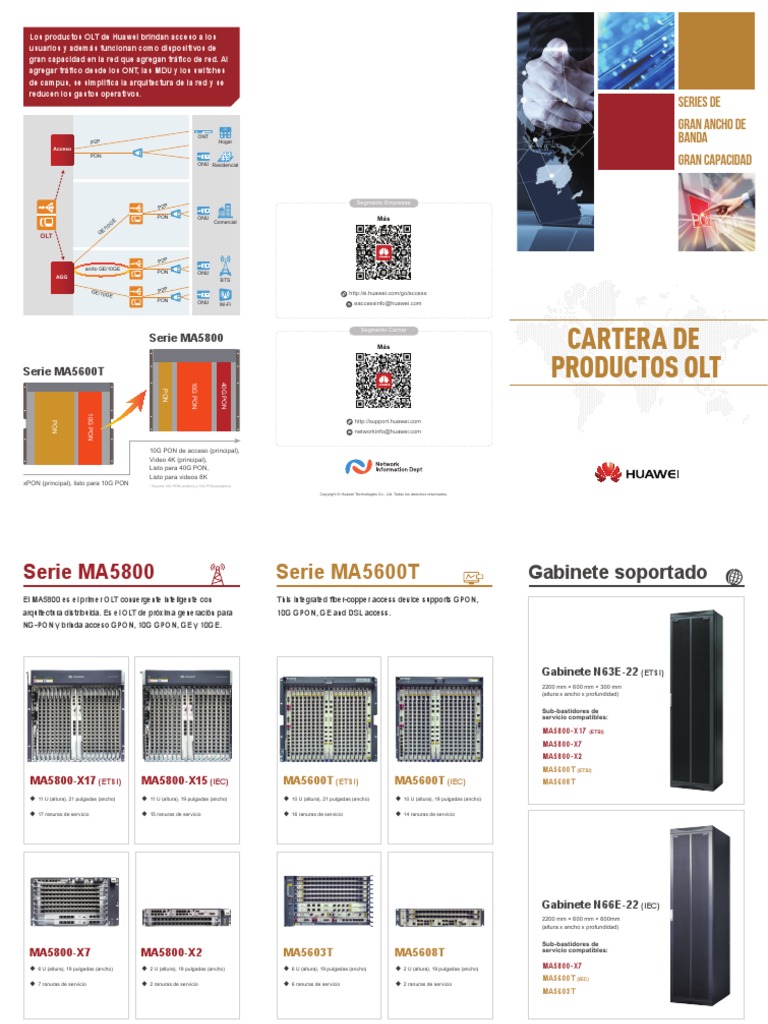 HUAWEI OLT Portfolio 01 - (Spanish) | PDF | Media Technology | Networks