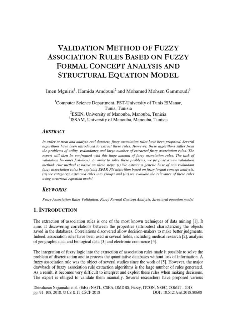 Validation Method of Fuzzy Association Rules Based On Fuzzy Formal ...