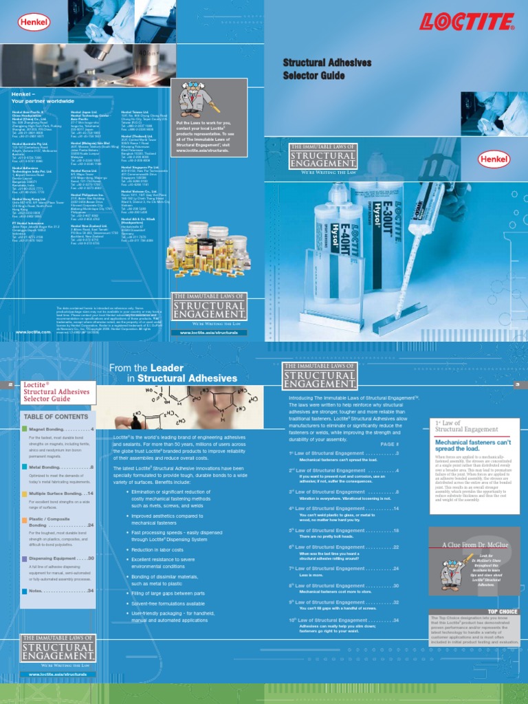 Structural Adhesives Selector Guide PDF Epoxy Adhesive