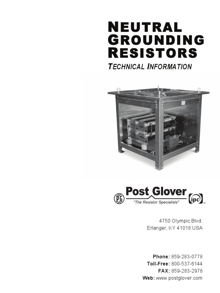Pages From Post Glover Neutral Grounding Resistors T and B Grid ...