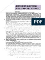 Tema 2. Exercicis I Qüestions Estructura Atòmica I S. Periòdic PDF