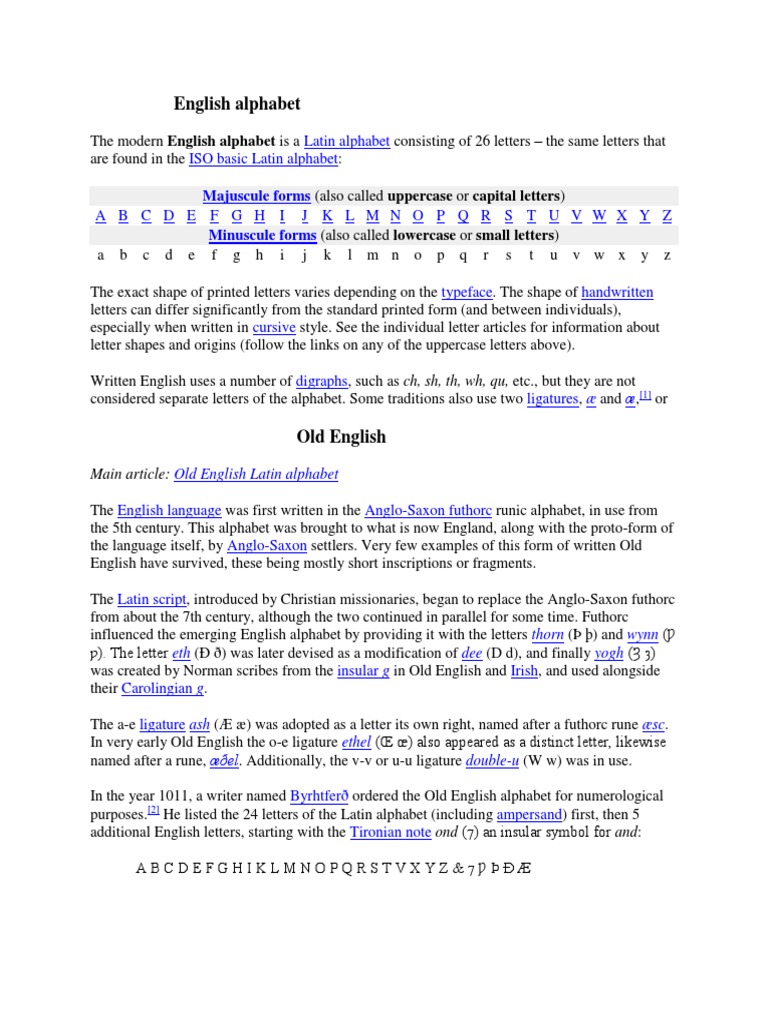 English Alphabet Pronunciation | PDF | Written Communication | Latin Script