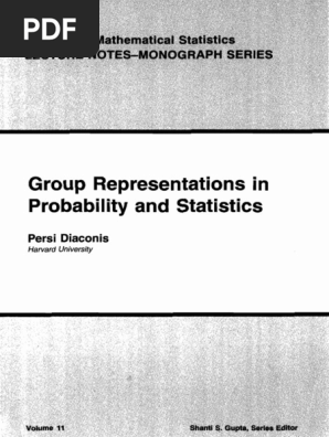 DIACONIS, P. Group Representations in Probability and Statistics