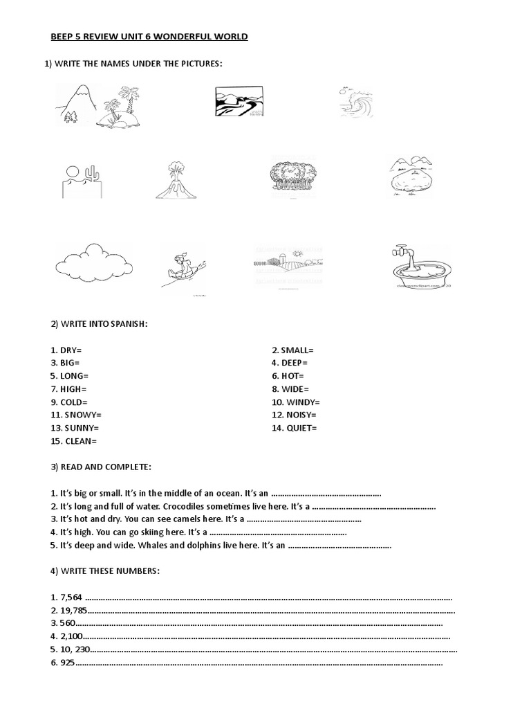 BEEP 5 Unit 6: Vocabulary & Comparatives | PDF | Water Cycle | Physical ...