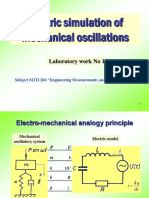 Electric simulation of mechanical oscillations Lab 1