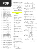 Differentiation and Integration Formulas