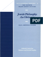 4th Frank Green Lecture Jewish Philosophy An Obituary PDF