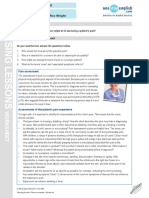 Pain Assessment - Worksheet - Advanced PDF