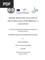 Seismic Response Analysis of Multi-Span Isolated Bridges: A Case Study