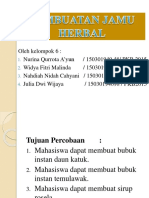 Pembuatan Jamu Herbal