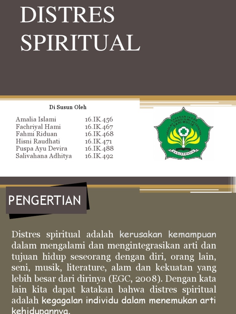 DISTRES SPIRITUAL CAUSES AND INTERVENTIONS | PDF