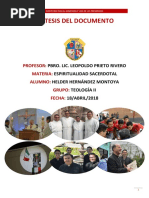 Síntesis Directorio Para El Miniterio y La Vida de Los Presbíteros