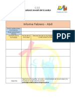 2018 Informes de Zona, o Jurisdicciones, Movim y Pastorales Esp