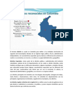El Término Distrito Es Usado en Colombia para Definir A Las Entidades Territoriales de Segundo Nivel
