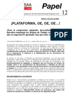 Papel 12  Ya tenemos Plataforma