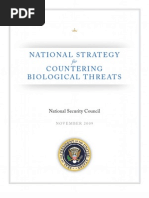 National Strategy for Countering Bio Threats