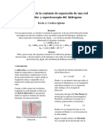 Determinación de La Contante de Separación de Una Red de Difracción y Espectroscopia Del Hidrogeno