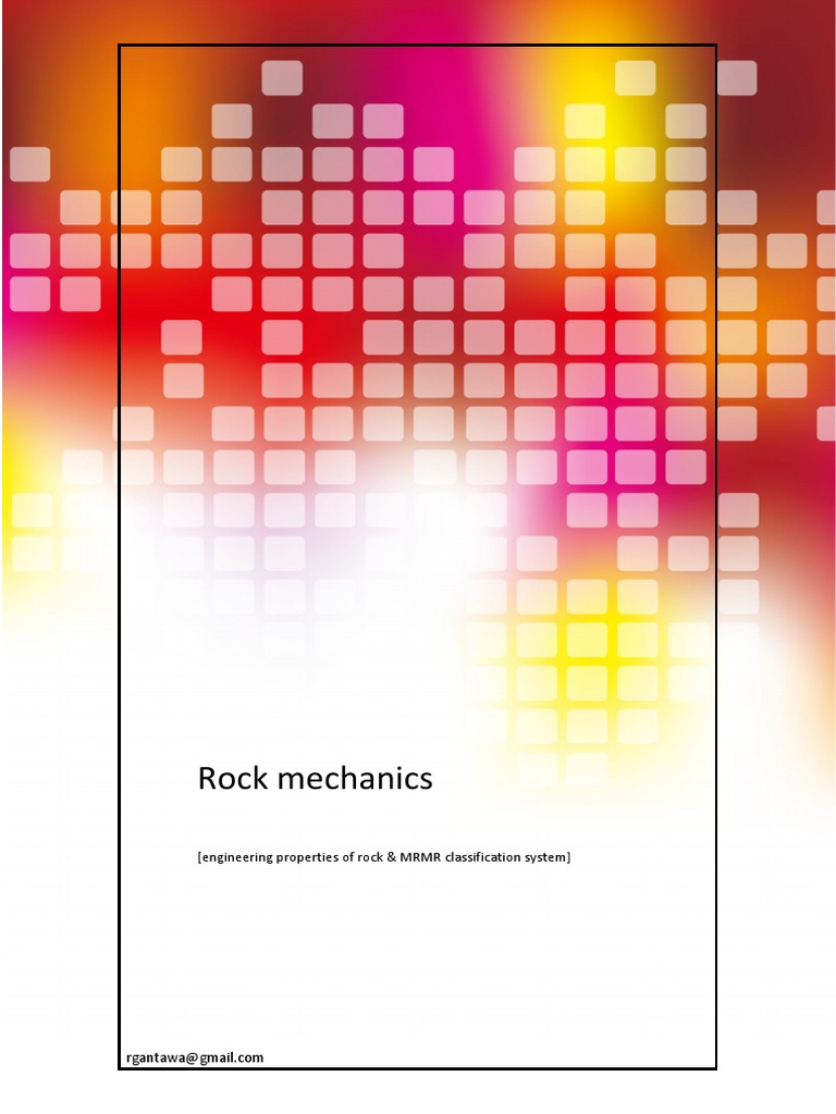Rock Mechanics: Engineering Properties of Rock | PDF | Rock (Geology ...