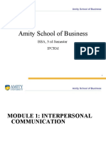 Amity School of Business: BBA, 3 RD Semester Ipcrm