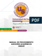 Manual de Procedimiento Del Asesor Academico