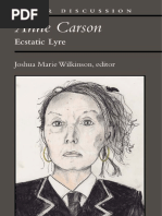 Anne Carson - Ecstatic Lyre - Joshua Marie Wilkinson | PDF ...