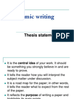 2. Thesis Statement