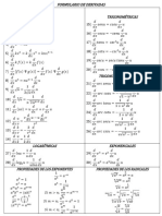 Formulario de Derivadas