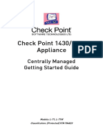 Check Point 1430/1450 Appliance: Getting Started Guide Centrally Managed