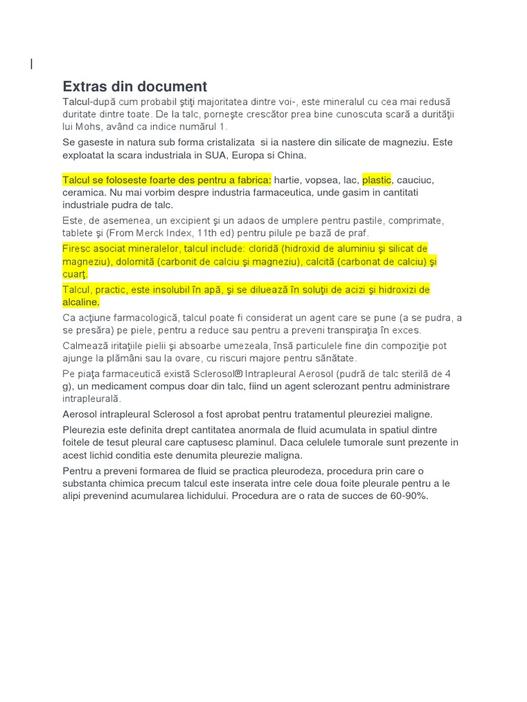 Talc | PDF
