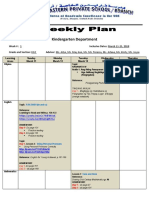 Weekly Plan kg2 March 11-15