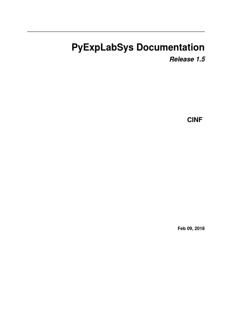 Pyexplabsys | PDF | Python (Programming Language) | Documentation