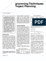 Linear Programming Techniques in R & D Project Planning