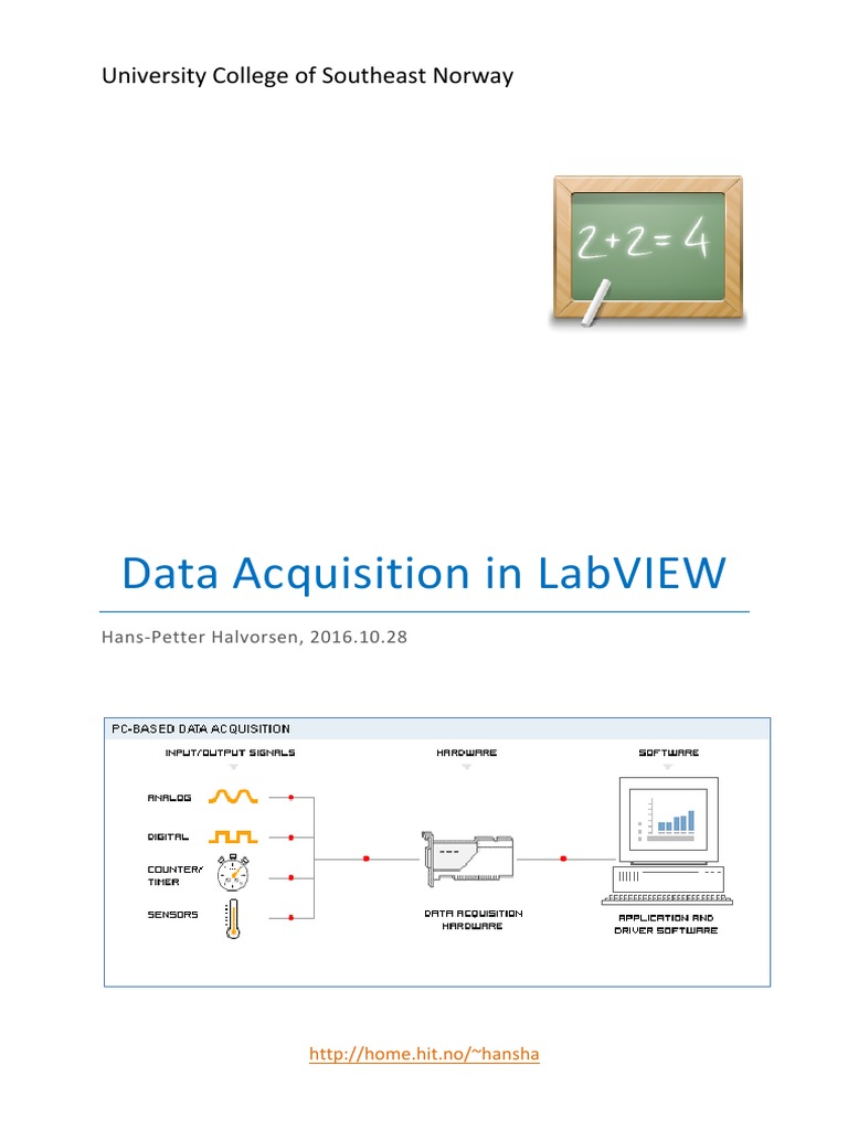 Data Acquisition in LabVIEW PDF | PDF | Data Acquisition | Analog To ...