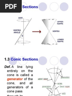 1.1 Conic Sections Part 1