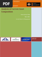 Financial Analysis of Current Asset Composition of ITC, Trident &amp; Samsung-Scribd