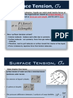 Surface Tension,: Length L Force F